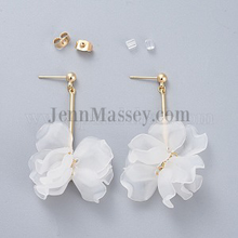 Load image into Gallery viewer, Acrylic Flower Petal Dangles
