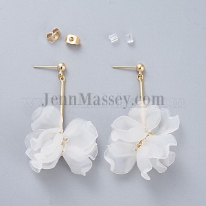 Acrylic Flower Petal Dangles