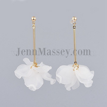 Load image into Gallery viewer, Acrylic Flower Petal Dangles
